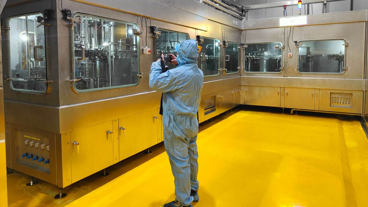 wet aseptic cold filling line machine