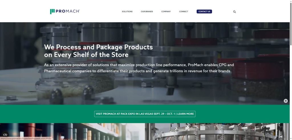 Top Water Bottle Filling Machine Manufacturers 2025 Federal (ProMach)